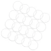 30Pcs DIY Hanging Plastic Rings Dreamcatcher Round Hoops White Circles DIY Wedding Wind Chime Hanging Decorations Accessory 6