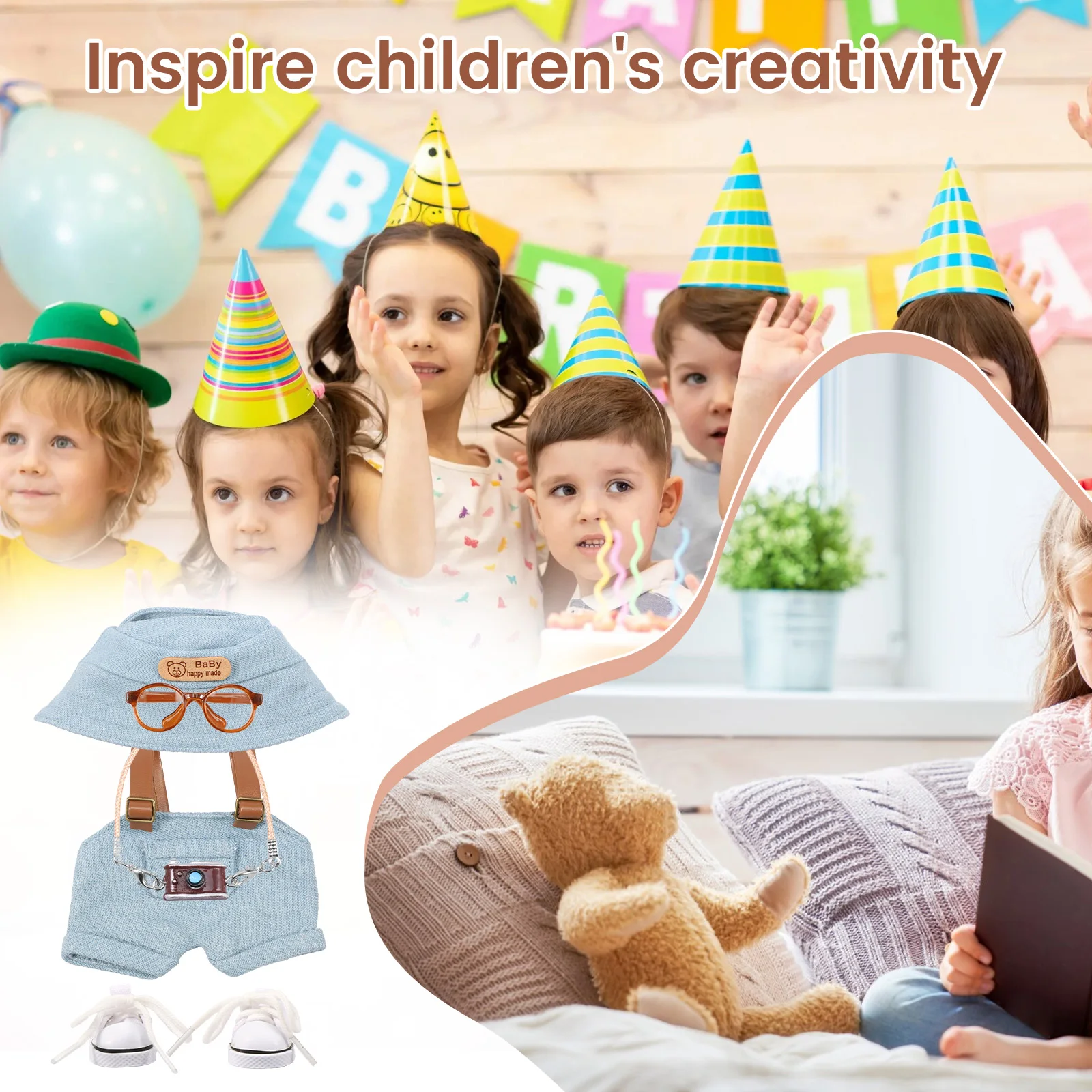 4/5 Pcs Doll Clothes Fashion Dolls Clothing Set Exquisite Dolls Clothing Accessories Kid DIY Toys Present for 15cm and 17cm Doll