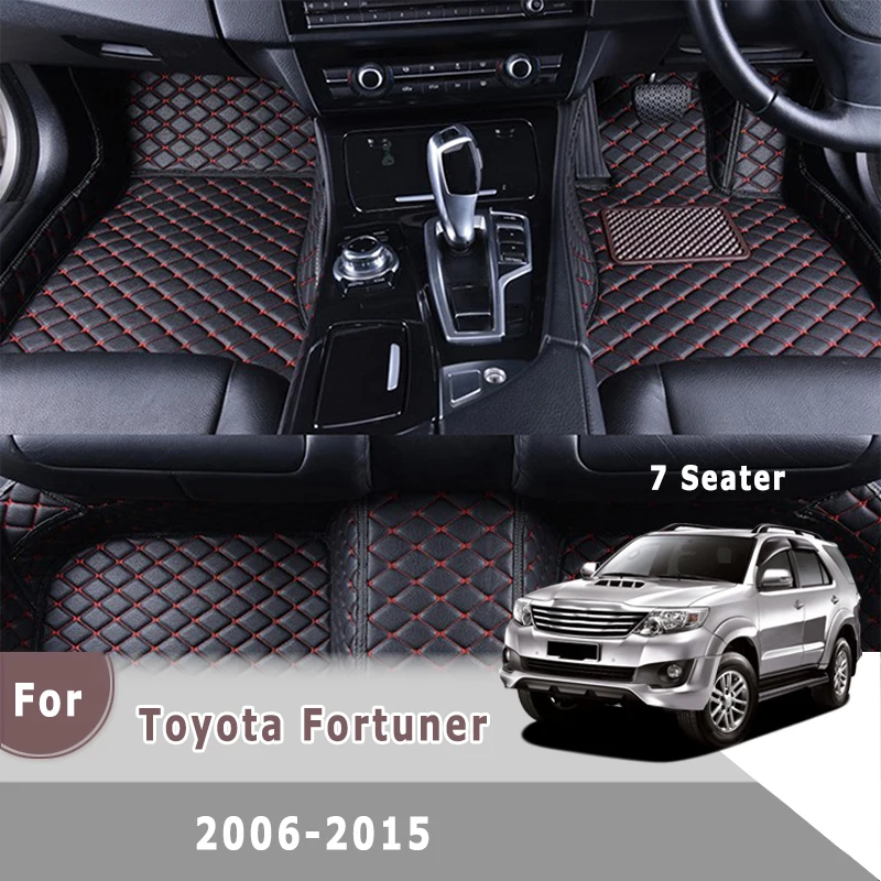 

RHD Carpets For Toyota Fortuner 2015 2014 2013 2012 2011 2010 2009 2008 2007 2006 (7 seats) Car Floor Mats Interior Accessories