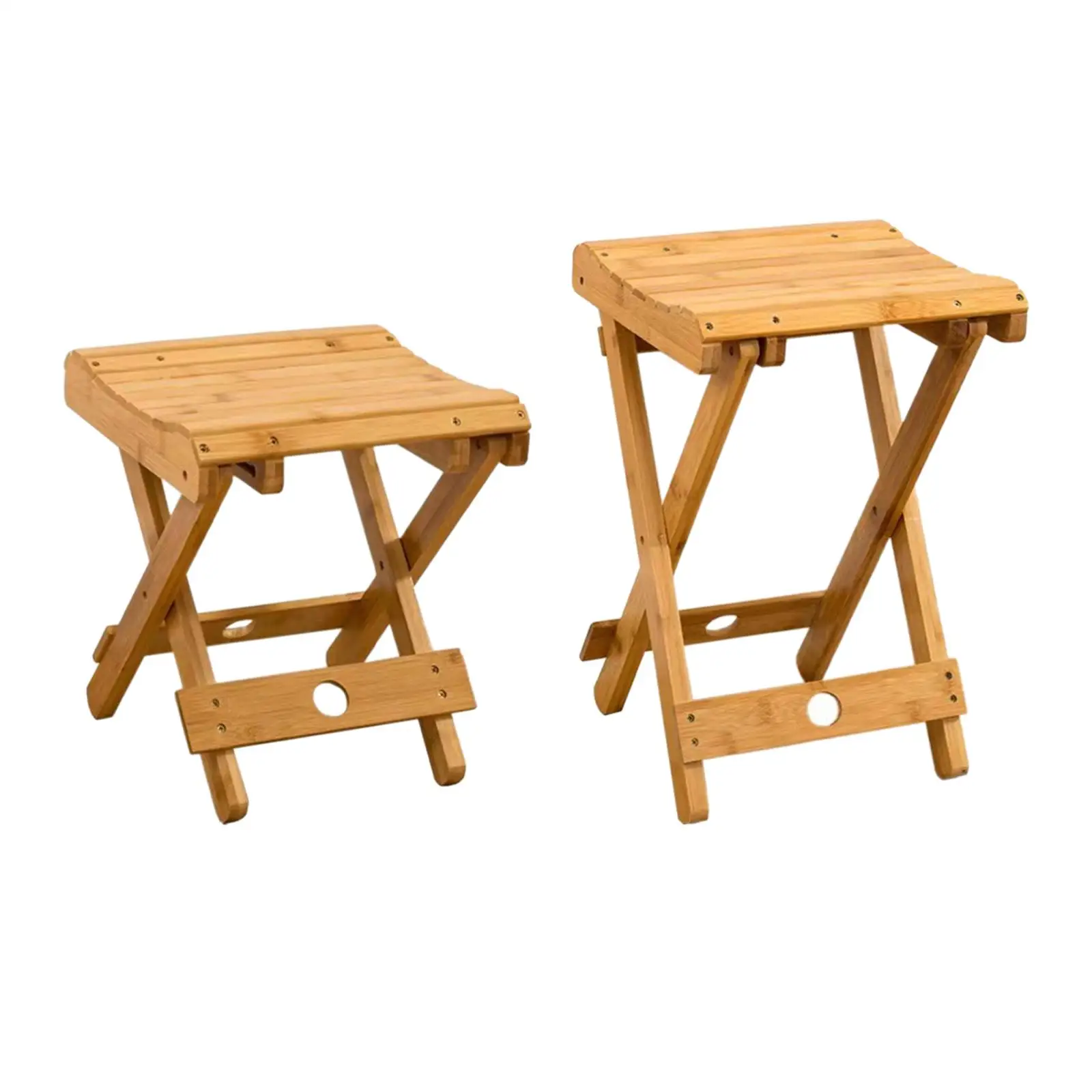 Bamboo Folding Stool Lightweight Furniture Portable Foldable Stool Outside