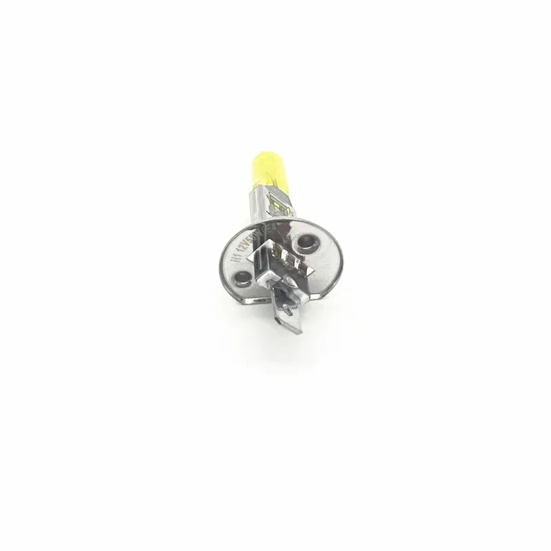 2 Pcs H1 12V 55W Yellow Lights 3000k Car Headlight Auto Fog Lamps Halogen Bulbs 2