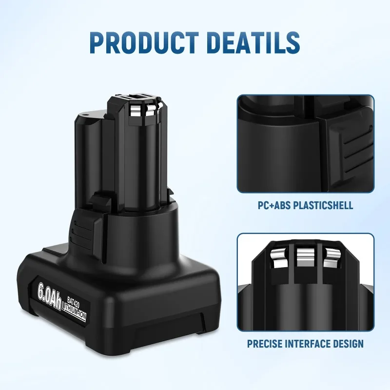 BAT420 for Bosch GSB GSR GSA 10.8V/12V Cordless Tools Battery for BAT411 BAT412