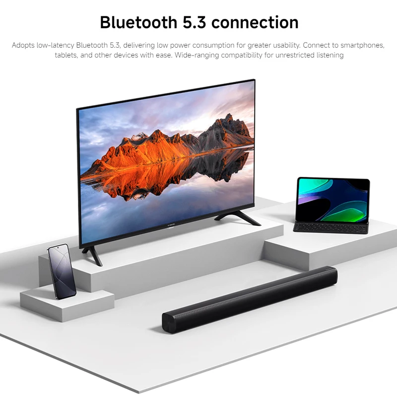 Xiaomi Xiaomi Soundbar 2.0ch Speaker Wireless Bluetooth 5.3 Full-range Speakers Music Playback for PC  TV Wireless Speaker 3