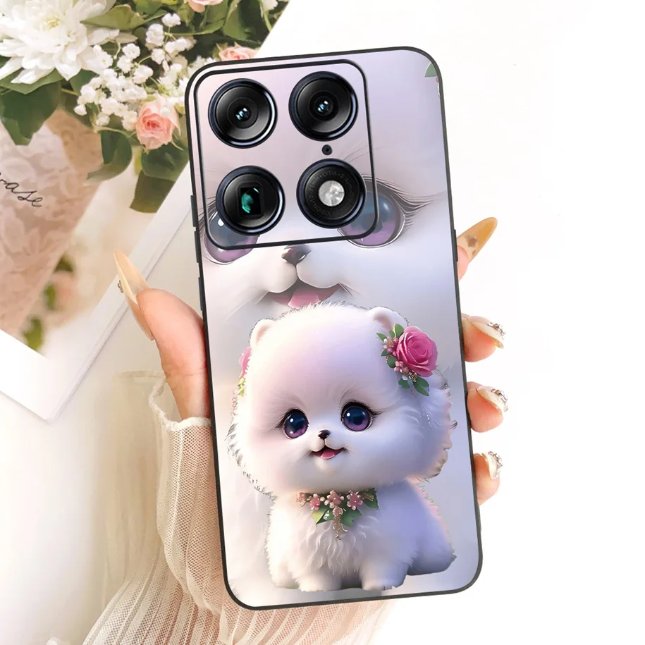 Cute Cartoon Cat Soft Silicone Shockproof Bumper Case - Air Pro Phone Shell