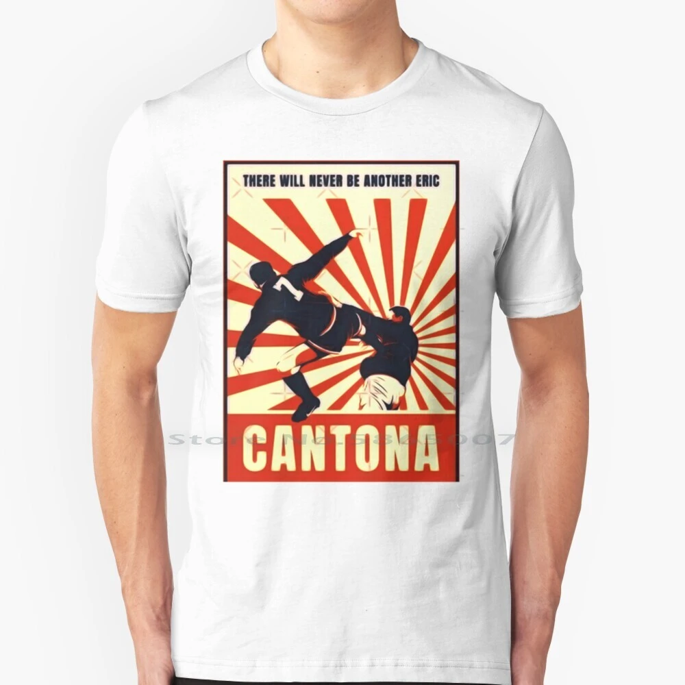 Cantona Kick T Shirt 100% Cotton Football Eric Cantona Soccer France Legend  7 Red Man United Devils King Old Seven England| | - AliExpress