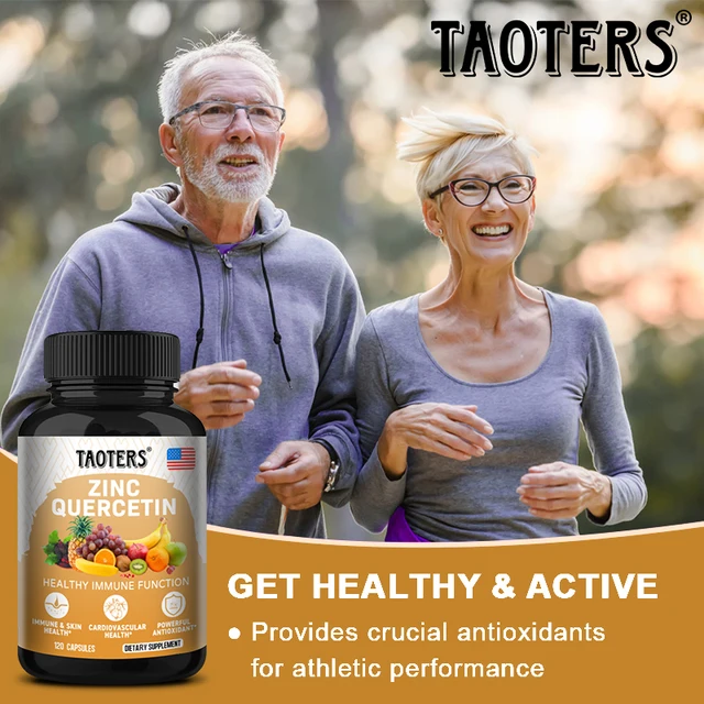 Quercetin Antioxidant Supplements Lung Support Cardiovascular Skin Health Immune Function Anti-Inflammatory Beauty & Health Zinc