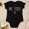 Twin Baby Boys and Girls Clothes Cotton Onesies “Coming Soon and Me Too” Beautiful Cute Infant Bodysuit Pregnancy Announcement 5