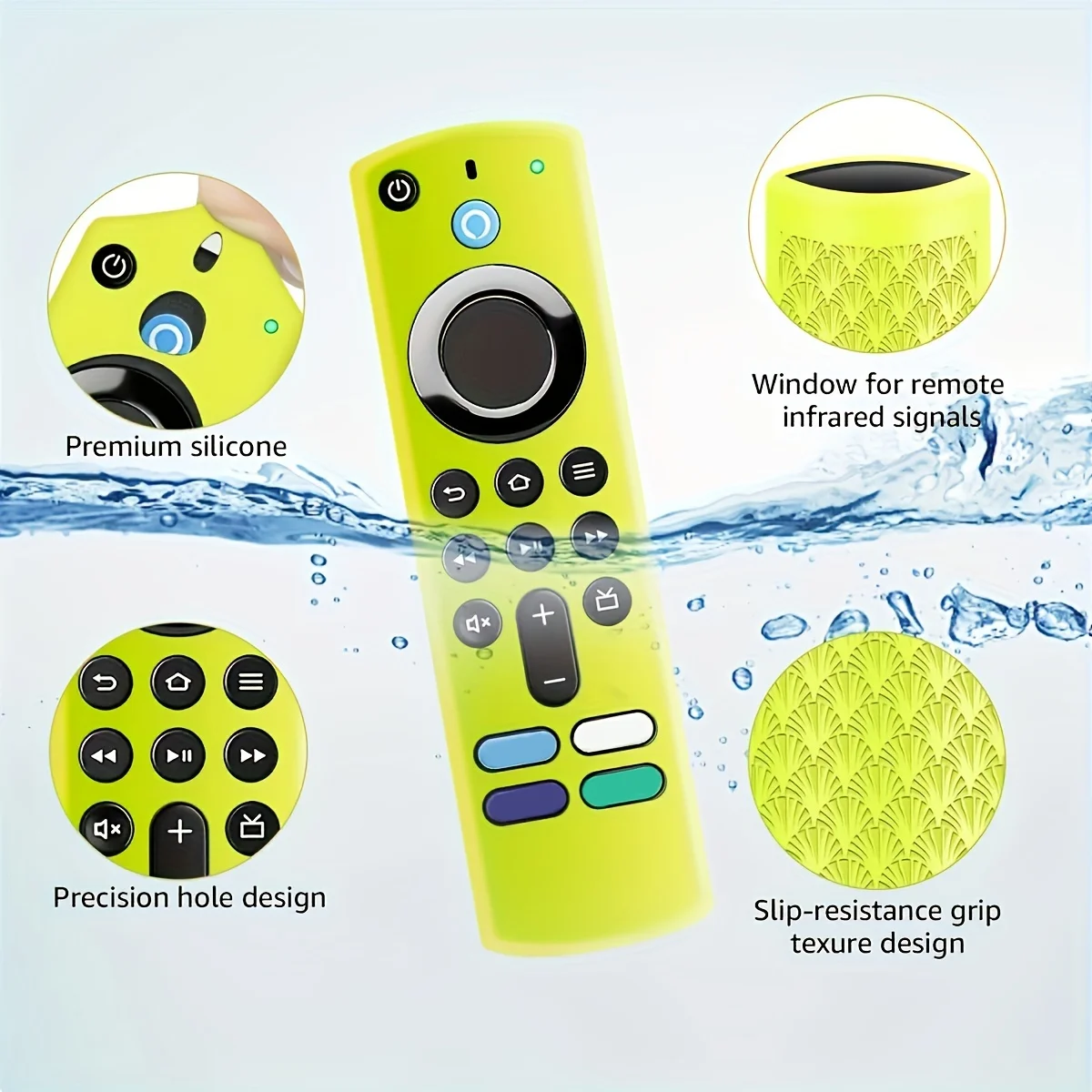 Firestick Remote Control Set with Lanyard - Glow-in-the-Dark