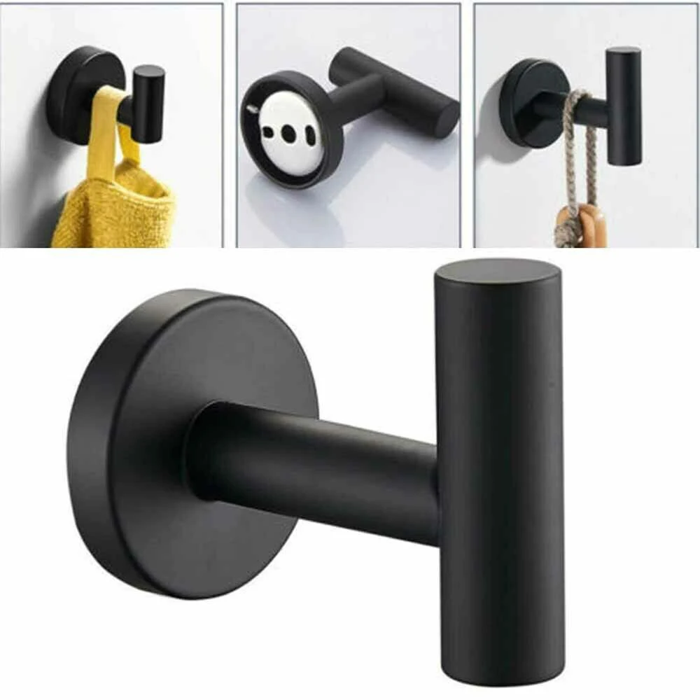 Description Picture 6 of item1/2Pcs Stainless Steel Silver Bathroom Hardware Set Towel Rack Toilet Paper Holder Towel Bar Hook Bathroom Accessories