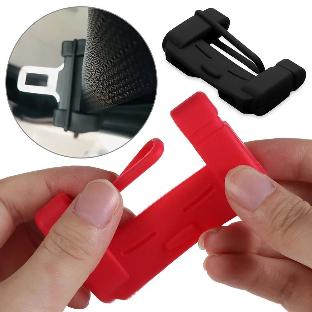 Universal Car Seat Belt Buckle Clip Protector Silicone Interior Button Case Decoration Anti-Scratch Cover Auto Safety Accessory