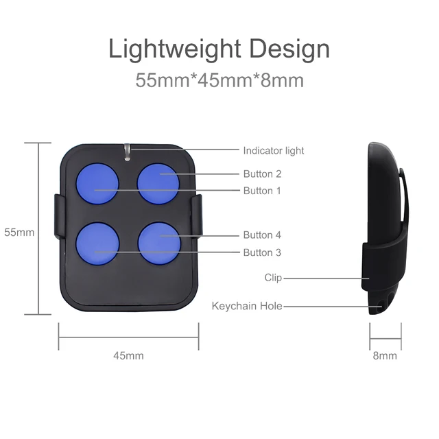 For NORMSTAHL EA433 4K RCU Crawford / Magic 1000 Replacement Remote Control Fob 4