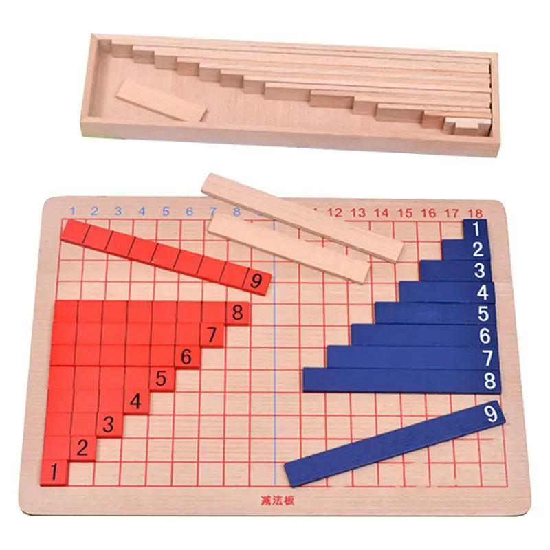 

Montessori Addition Strip Board Wood Math Materials Addition Strip Board For Preschool Kids Early Math Educational Learning Tool