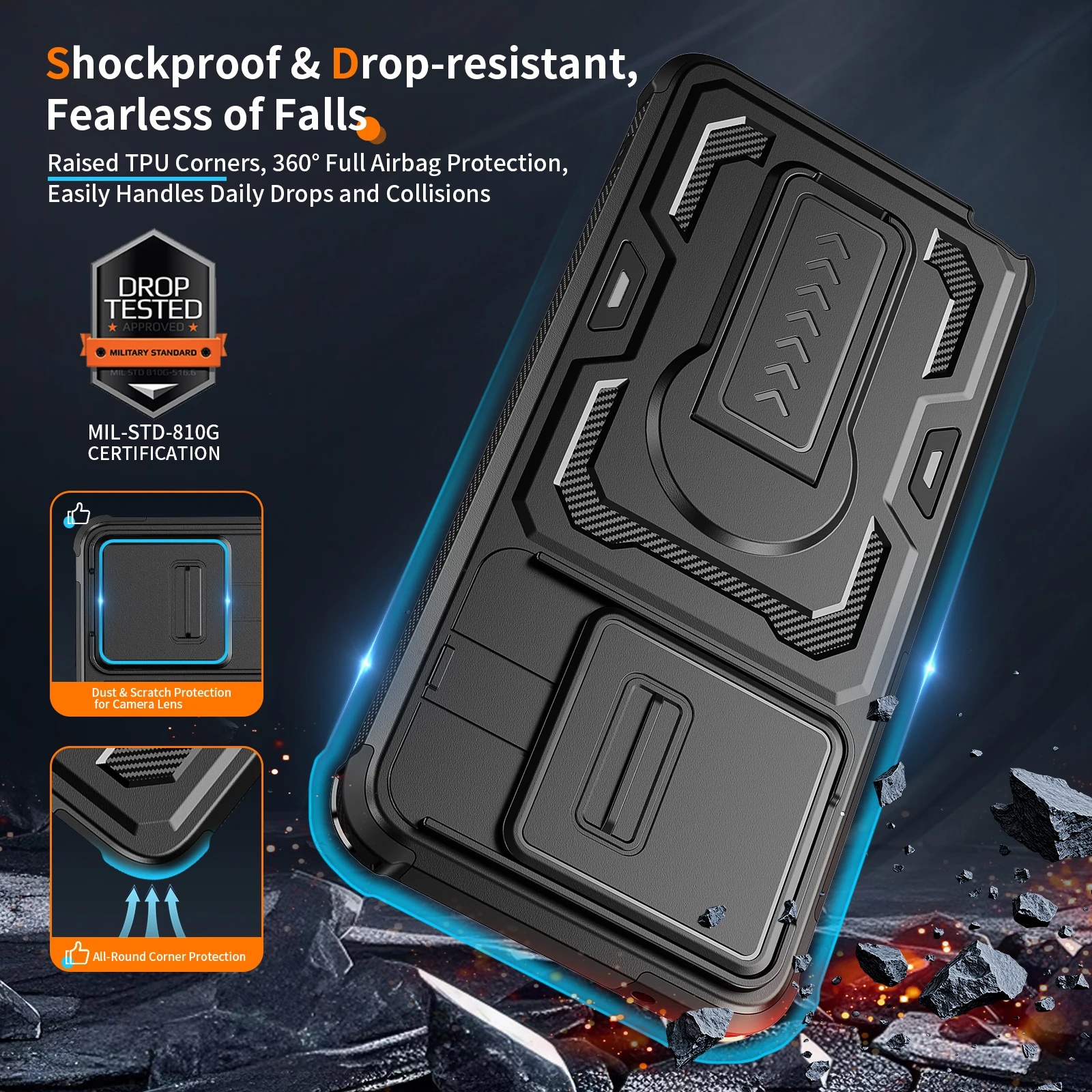 Dual-Layer Military-Grade Hard Protection Phone Case