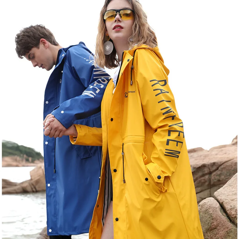 

Outdoor Adult Rain Coat Double-layer PU Rain Cover Convenient Waterproof Rain Cloak For Men Stylish And Durable Rain Canopy