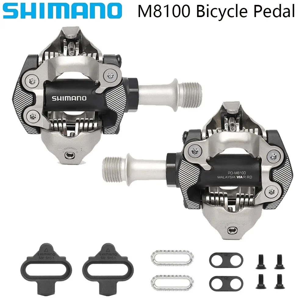 시마노 PD-M8100 M8020 M540 M520 SPD 셀프락킹 MTB 페달 머드 쉐딩 실드 베어링 XC 레이싱 트레일 올마운틴 바이크용