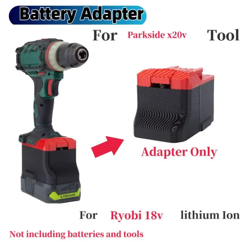 Battery Adapter: Converts Milwaukee M18 18V Battery To Fit Ryobi 18V Power Tools (Adapter Only, No Battery)