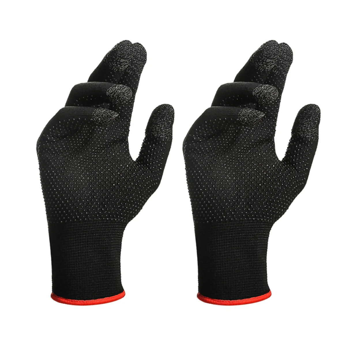 

2Pcs Game Gloves for PUBG Sweat Proof Non-Scratch Sensitive Press Screen Gaming Finger Thumb Sleeve Gloves