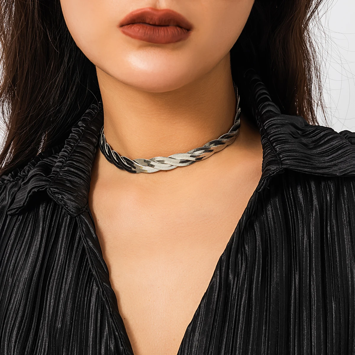 [SHOVEOFF] Silver Coin Chain Necklace ★人気★ 116923_0.jpg