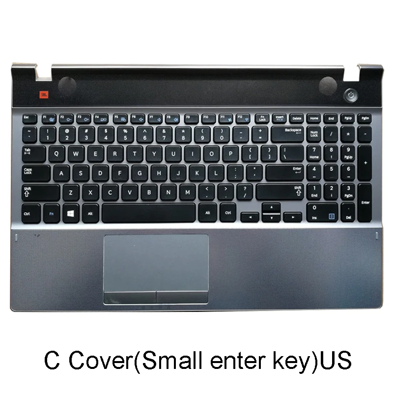 laptop cases New For Samsung NP550P5C 500P5C Series Laptop LCD Palmrest With Keyboard UK US Bottom Case Shell C D E Cover laptop shell Laptop Bags & Cases