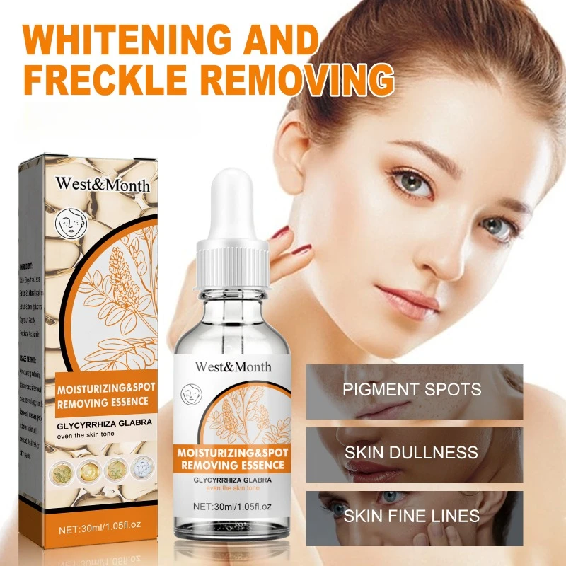 

Whitening fade Dark spot Facial essence reduce Fine Lines chloasma remove Melanin Freckle Anti-Aging brighten skin care serum