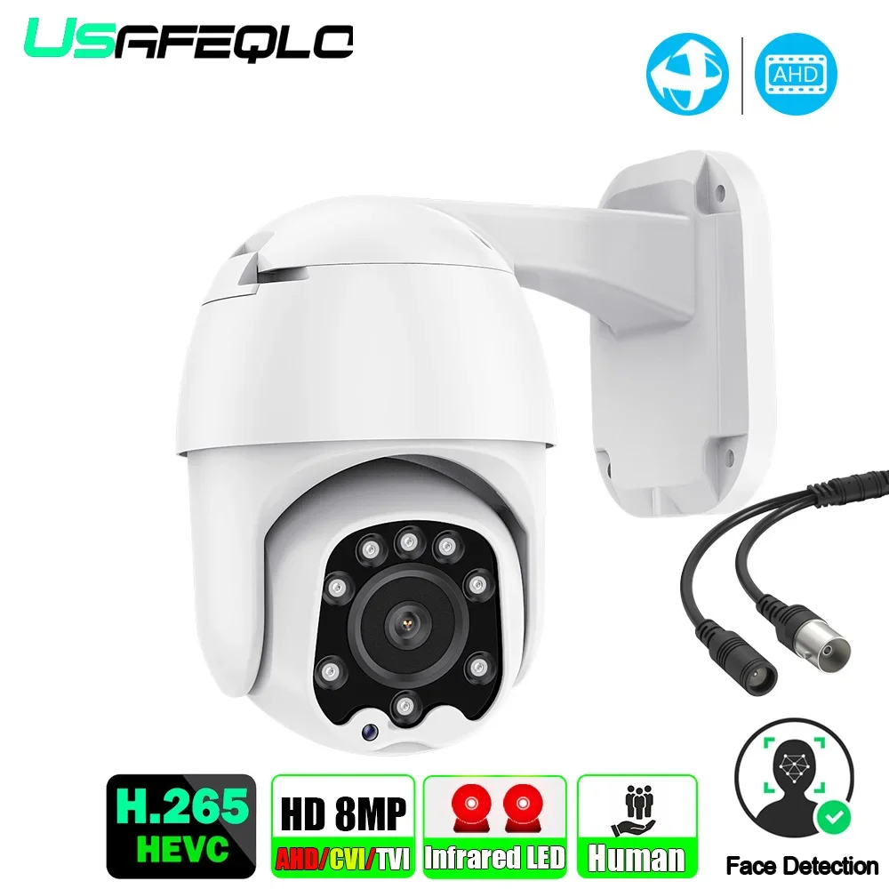 Usafeqlo Hd 1080P Ahd Mini Speed Dome Telecamera Ptz 30M Ir Visione Notturna Impermeabile Outdoor Xvi Telecamera Di Sicurezza Con Controllo Coassiale