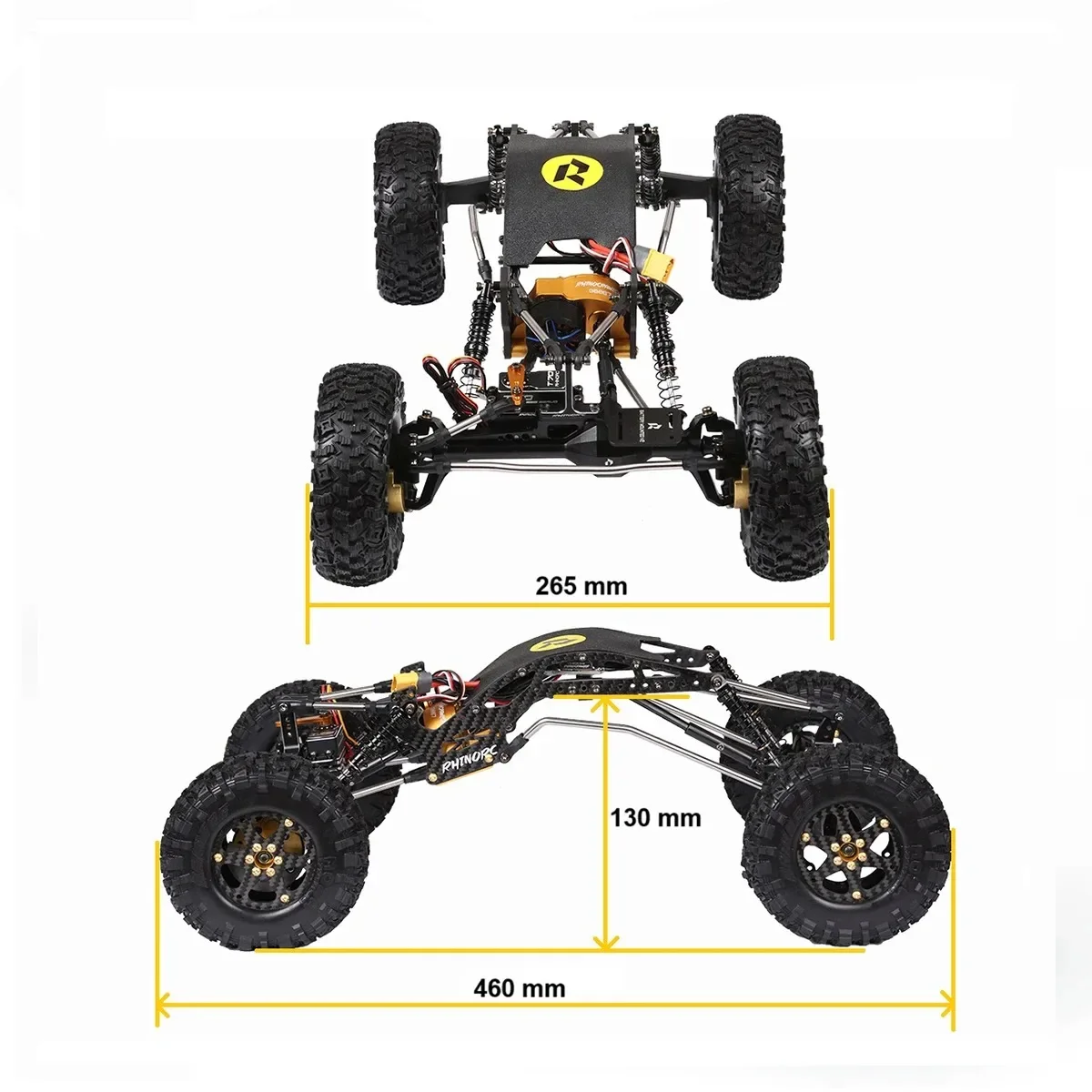 RhinoRC YUE V2 RTR1.9S ũѷ ڵ T70  RhinoESC 40A S12 ƿ  ޺ (MOA ũѷ RTR 1/10 ε ڵ)