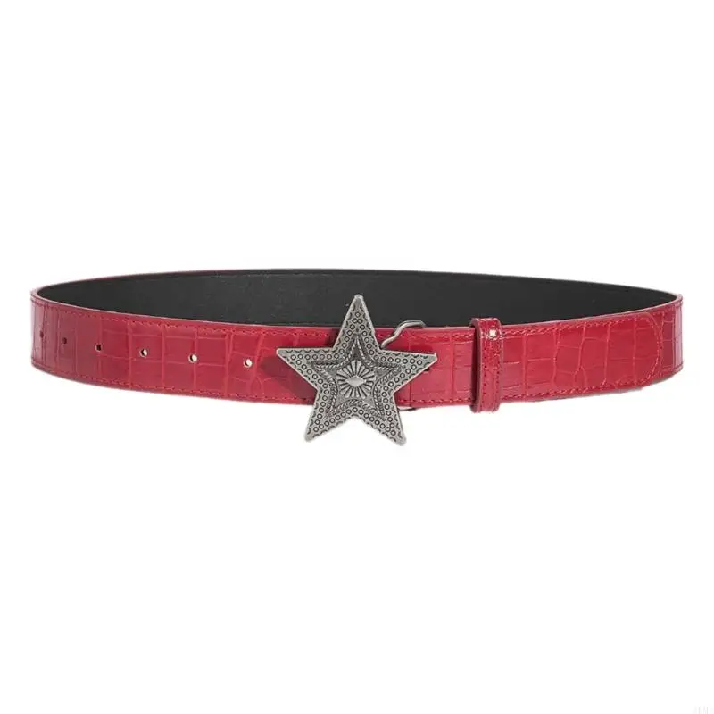 J0MF Girls Retro Waist Belt for Daily Costume Star Jewelry Waist Body Jewelry for Party Jeans Belt Cowboy Chain