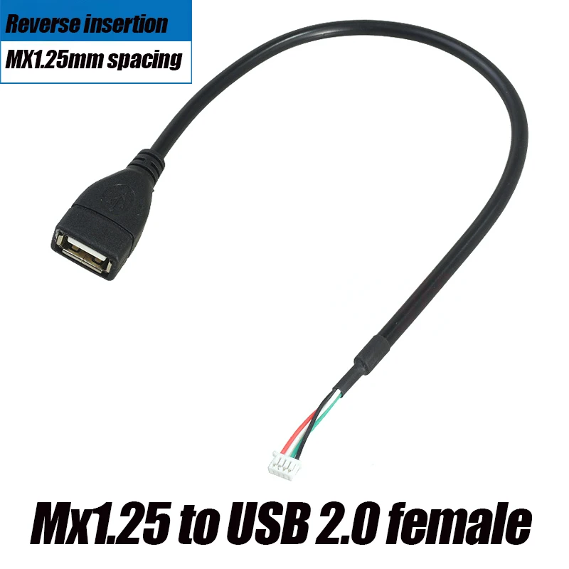 USB to 4Pin XH2.54/MX1.25/PH2.0 Adapter Cable, Male/Female USB 2.0 Dupont Jumper Wire 0.2-0.5m Electronic DIY Connector Cable