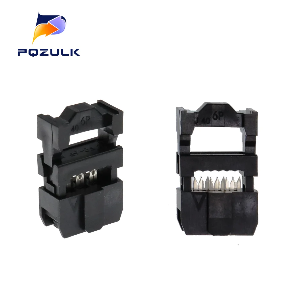 Conector IDC de 5 piezas, FC-6P, FC-8P, FC-10P a FC-14P, 2x5 pines, doble fila, paso de 2,54mm, 10 pines