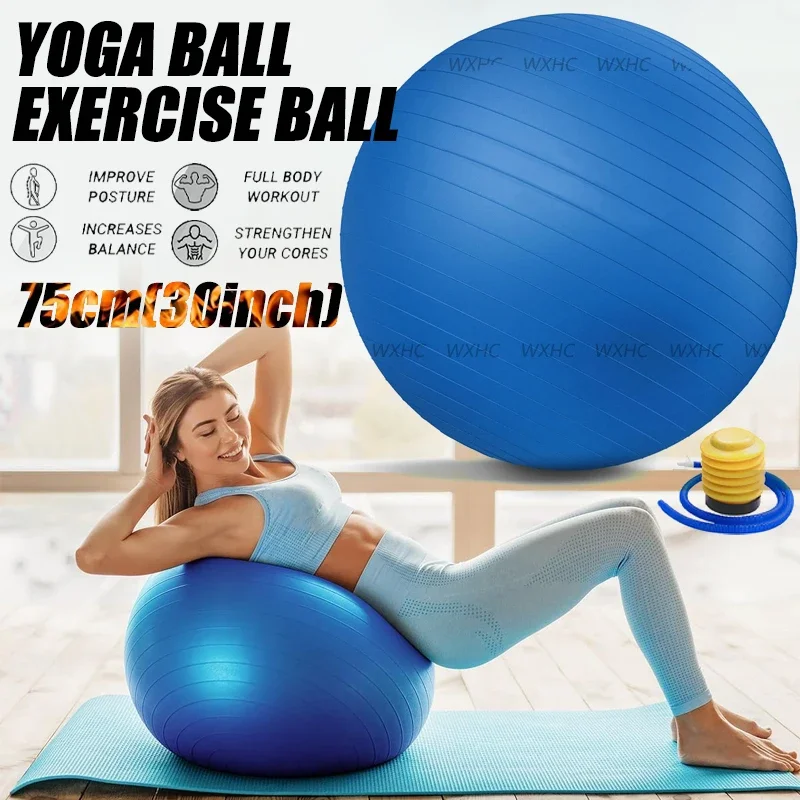 

Yoga Ball Exercise for Working Out Birthing Ball Balance Stability Fitness for Pilates Core Training Physical Therapy Stretching