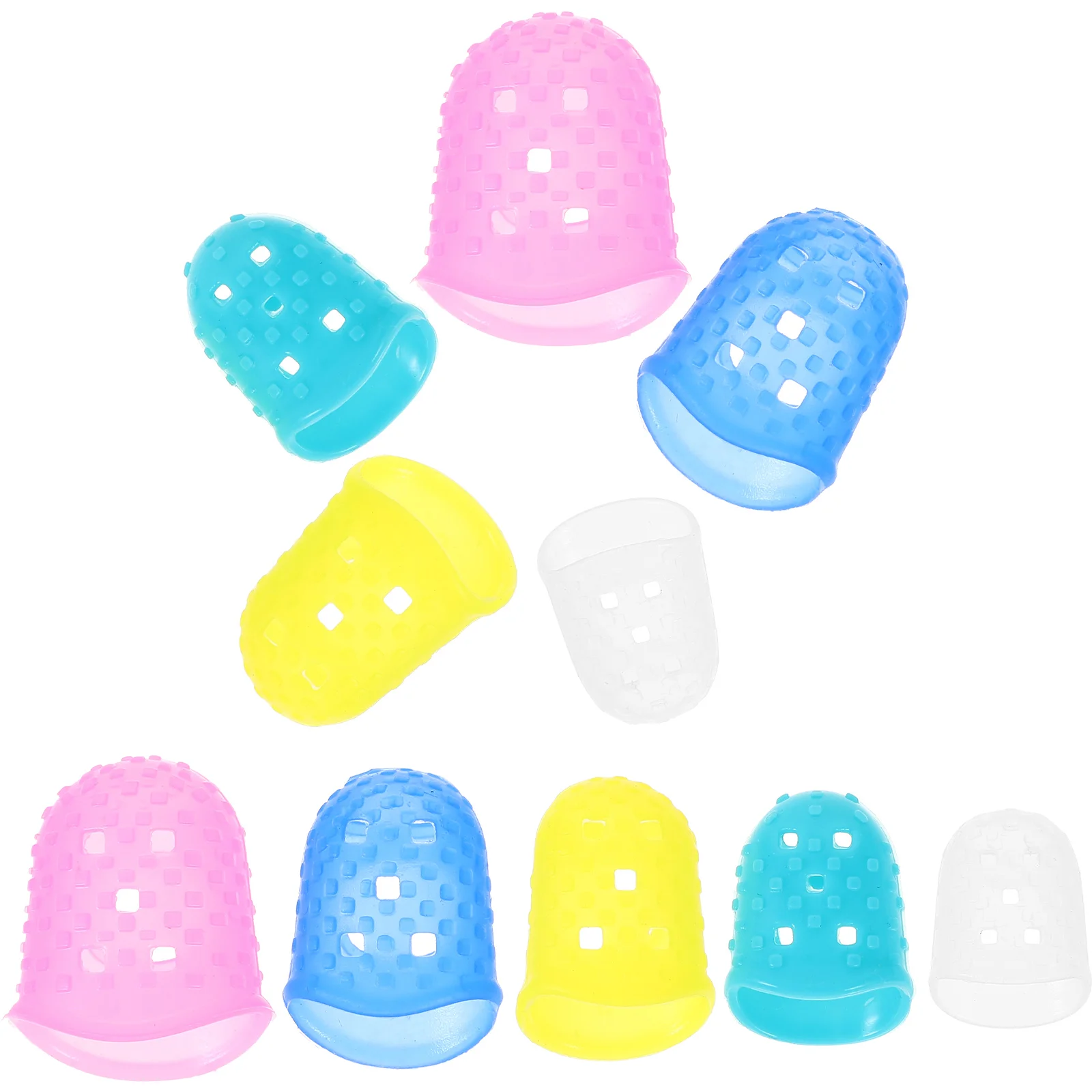 

Finger Covers for Playing Protectors Guitar Silicone Tips Cots Fingers Work Sleeve