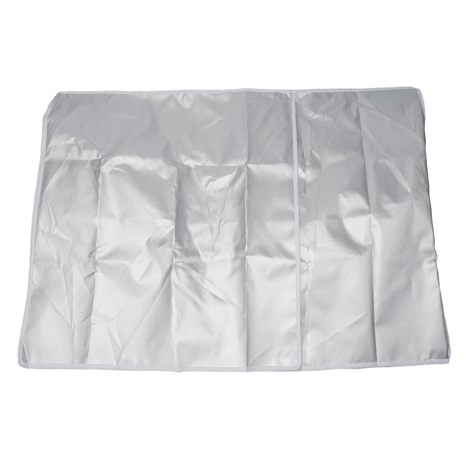 Funda Protectora Para Unidad Exterior De Aire Acondicionado - Tela Oxford Plateada Impermeable, Antisol Y Antipolvo, Tamaño 86x35x60 Cm