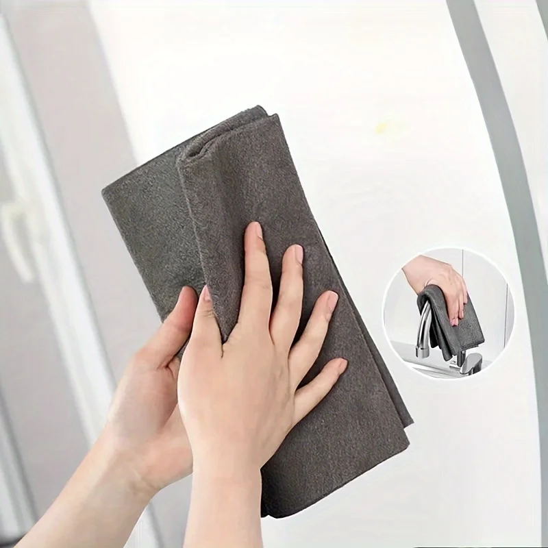 Magic Cleaning Cloth 5Piece Window Cleaning No Trace Left Waterless Printing Wipe Glass Wiper Mirror Artifact 7.87Inch/9.84Inch