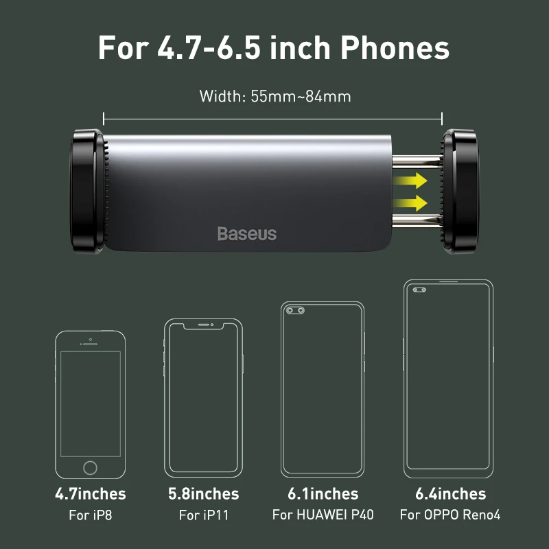 Baseus Car Phone Holder For Universal Mobile Phone Holder Stand Car Phone Stand For Car Air Outlet Mount Car Cell Phone Support Best Sellers In Phones Accessories