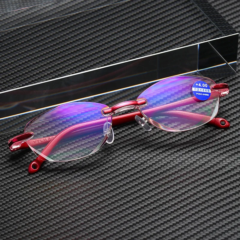 Lunettes De Lecture Pour Femmes DIT. - Modèle 009D-P, Couleur Rose Violet, Gradation Variable