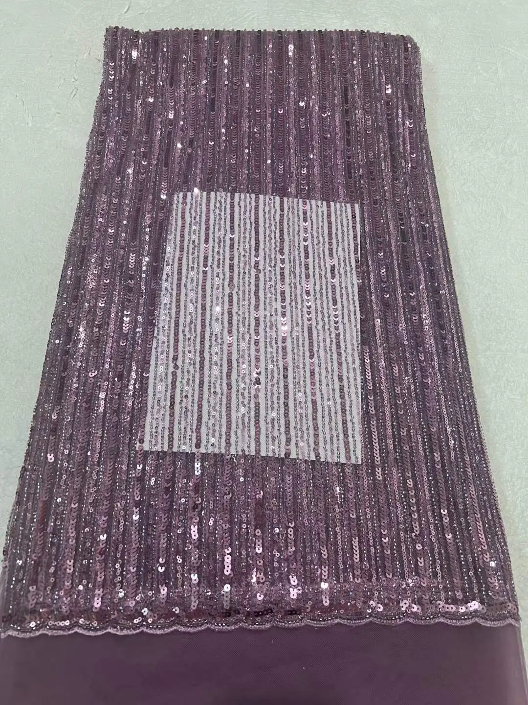 

African Sequin Lace Fabric 2023 High Quality French Mesh Lace Fabric With Sequins Nigerian Lace Fabrics For Wedding Dress CD