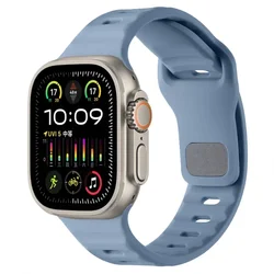 Premium Silicone Strap for Smartwatch Bracelet - Versatile and Comfortable Replacement Band (Ocean blue)