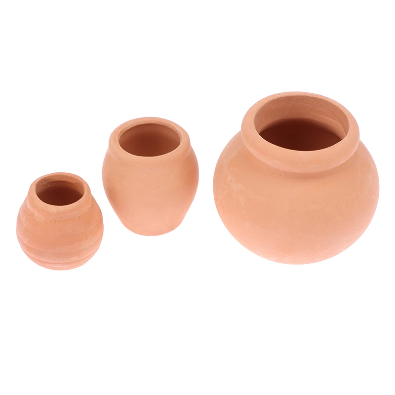 1:12 Puppenhaus Miniaturen Decora Vase Mini Terrakotta Blumen Topf DIY Puppenhaus Küche Lebensmittel Lagerung Glas DIY Szene Rollenspiel – Detail 14