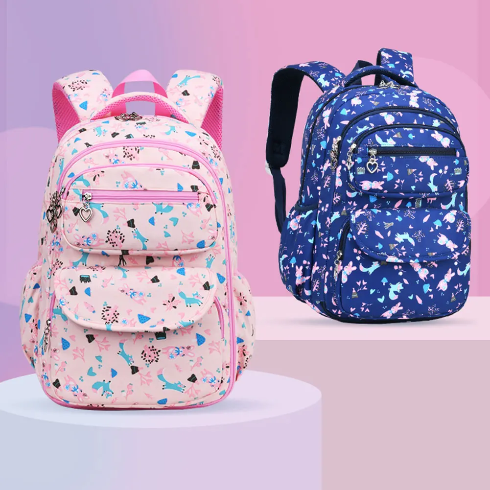 Cute Backpack With Colorful Pattern Stylish Portable Versatile Bookbag For Hiking Travel 2