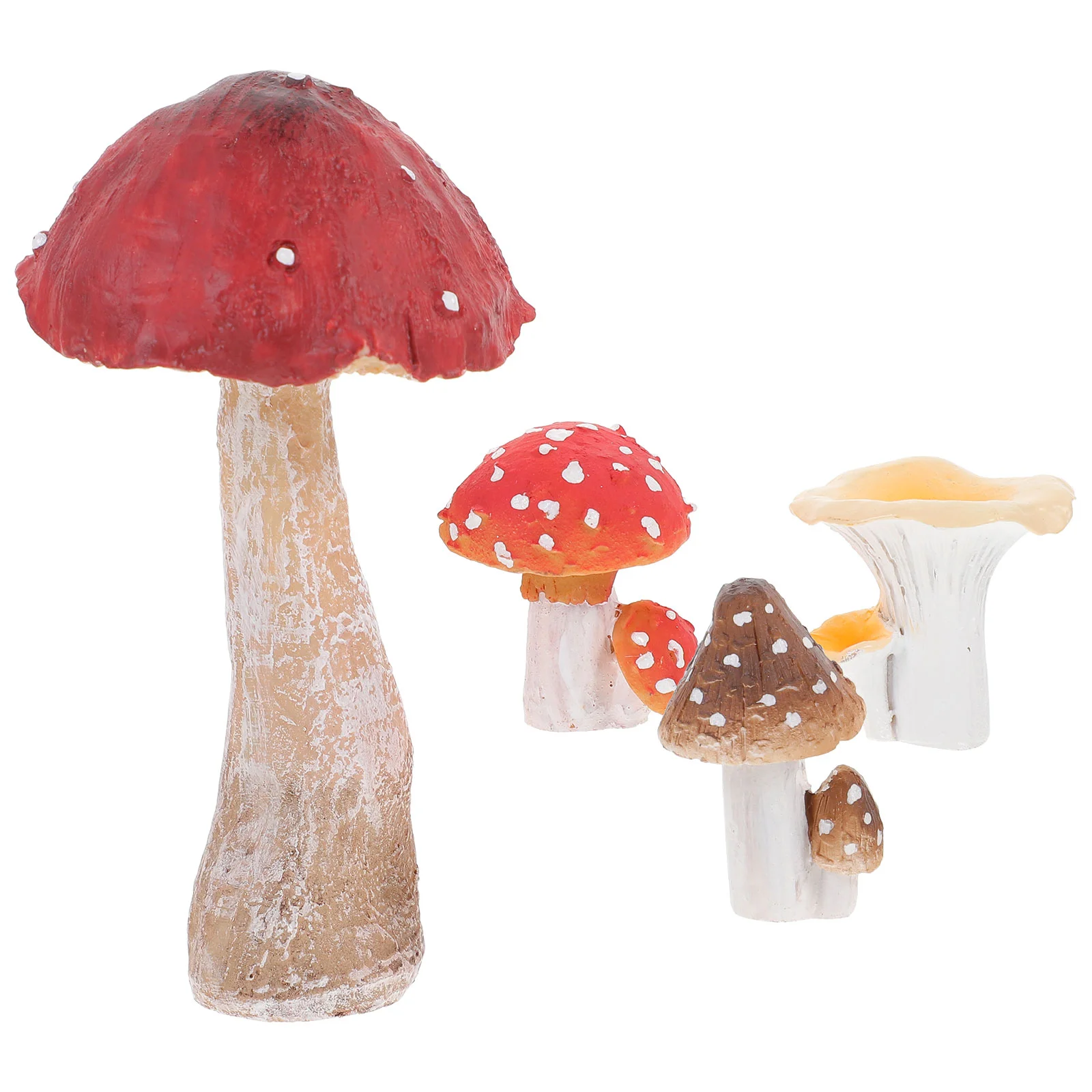 

4pcs Mushroom Decor Mushroom Figurines Mushrooms Decor Mushrooms Decorations