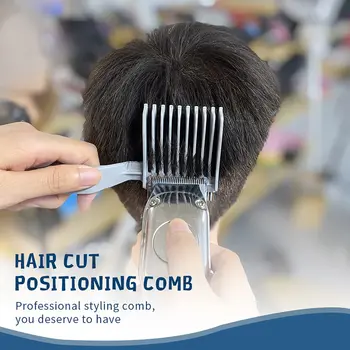 Barber Fade Combs Hair Cutting Resistant Positioning Comb Clipper Blending Flat Top Men's Hair Comb Salon Styling Tool 1