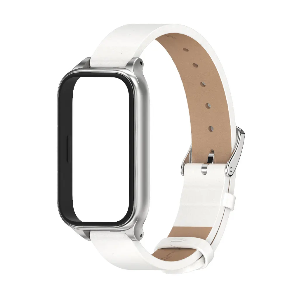 Premium Leather Strap for Smart Fitness Bracelet - Elegant Wristband Accessory