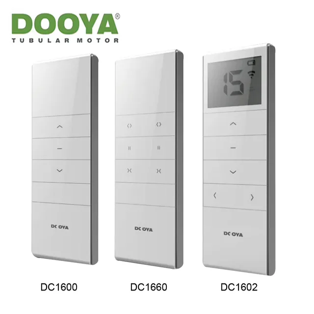 รีโมทคอนโทรล Dooya DC1600/DC1660/DC1602 สำหรับมอเตอร์ม่าน Dooya RF433, สำหรับ Dooya DT52E,KT/DT82TN,KT320E,DT360E, ไม่มีแบตเตอรี่ 1