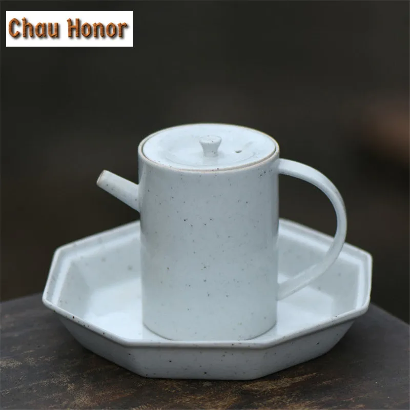 180ml Nordic Style Coarse Porcelain Teapot Handmade Japanese Style Household Teakettle With Strainers Drinkware Gift Packaging