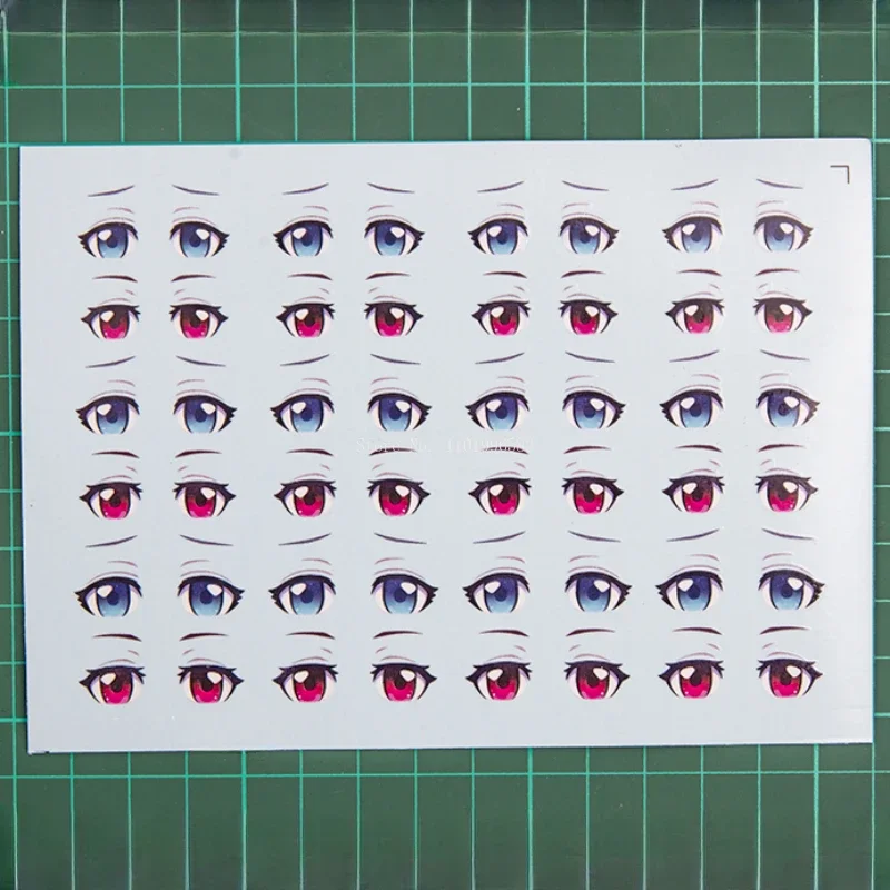 Ultra Light Clay Doll Eyes and Mouth Stickers DIY Handmade Polymer Clay Cartoon Character Facial Expression Auxiliary Material