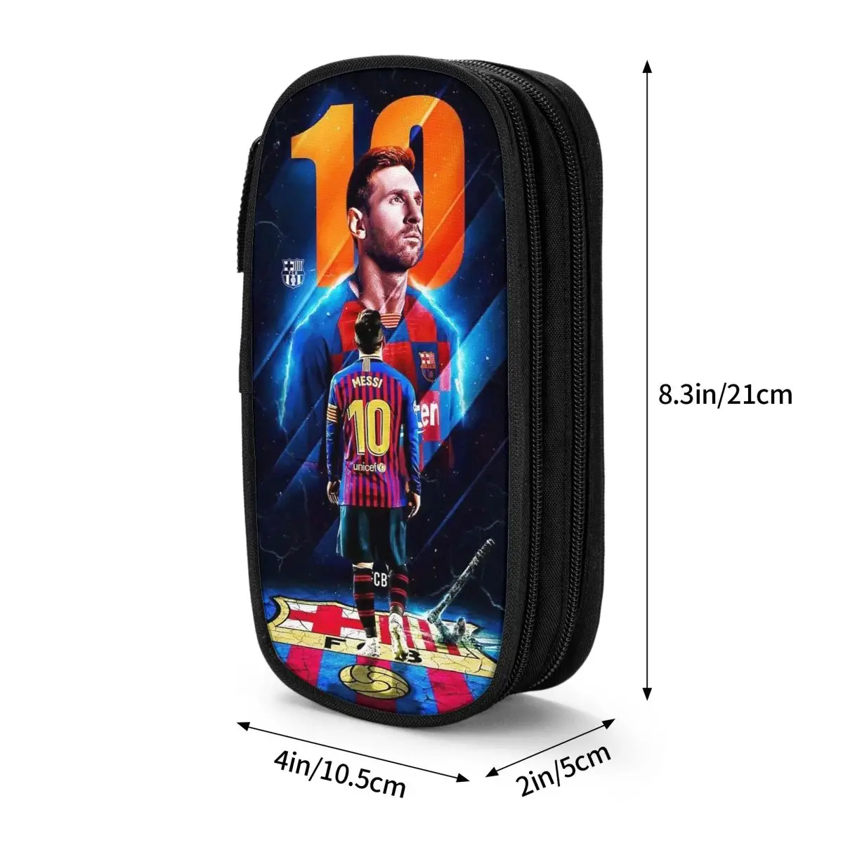 Football Messi Pencil Cases for Fan Soccer Lover Messied Pen Holder Bag Student Big Capacity Students School Gifts Pencil Pouch 3