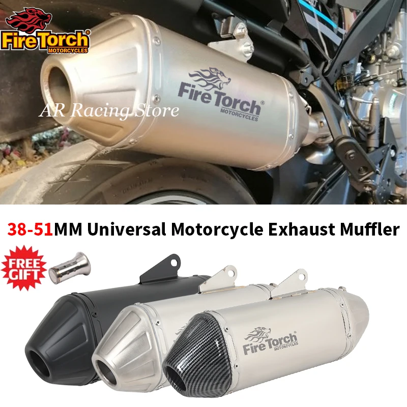 51MMUniversalMotorcycleExhaustPipeModifiedEscapeMotoMufflerDB