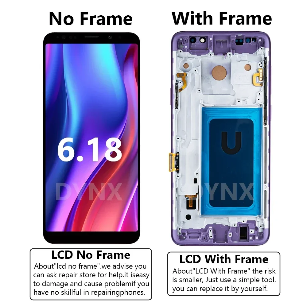 Écran LCD avec remplacement de l'assemblage de cadre + TFT pour Samsung S9 Plus G965 G965F G965U – Image 4