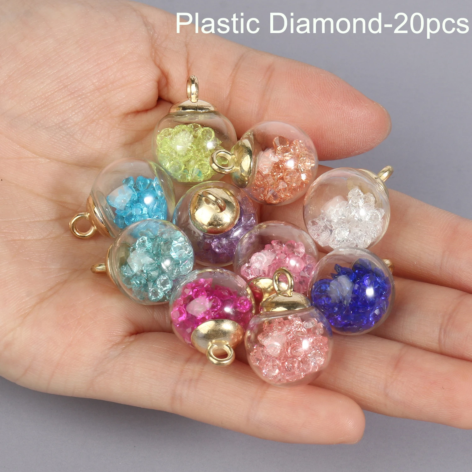 4PC Glass Flower Charms, for Jewelry Making Necklace Findings DIY Hand Made  Drop Earrings Coloured Glaze Accessories 
