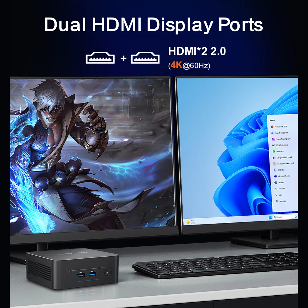 MLLSE M2 Plus Mini PC Intel Celeron 5205U Processor 8GB RAM 256GB ROM WiFi 5 BT4.2 Windows 11 Pro Desktop Computer - AliExpress 7 - Image 3